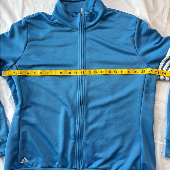 Adidas Golf Zip-Up Track Jacket Blue Sz 2XL - Picture 6 of 7
